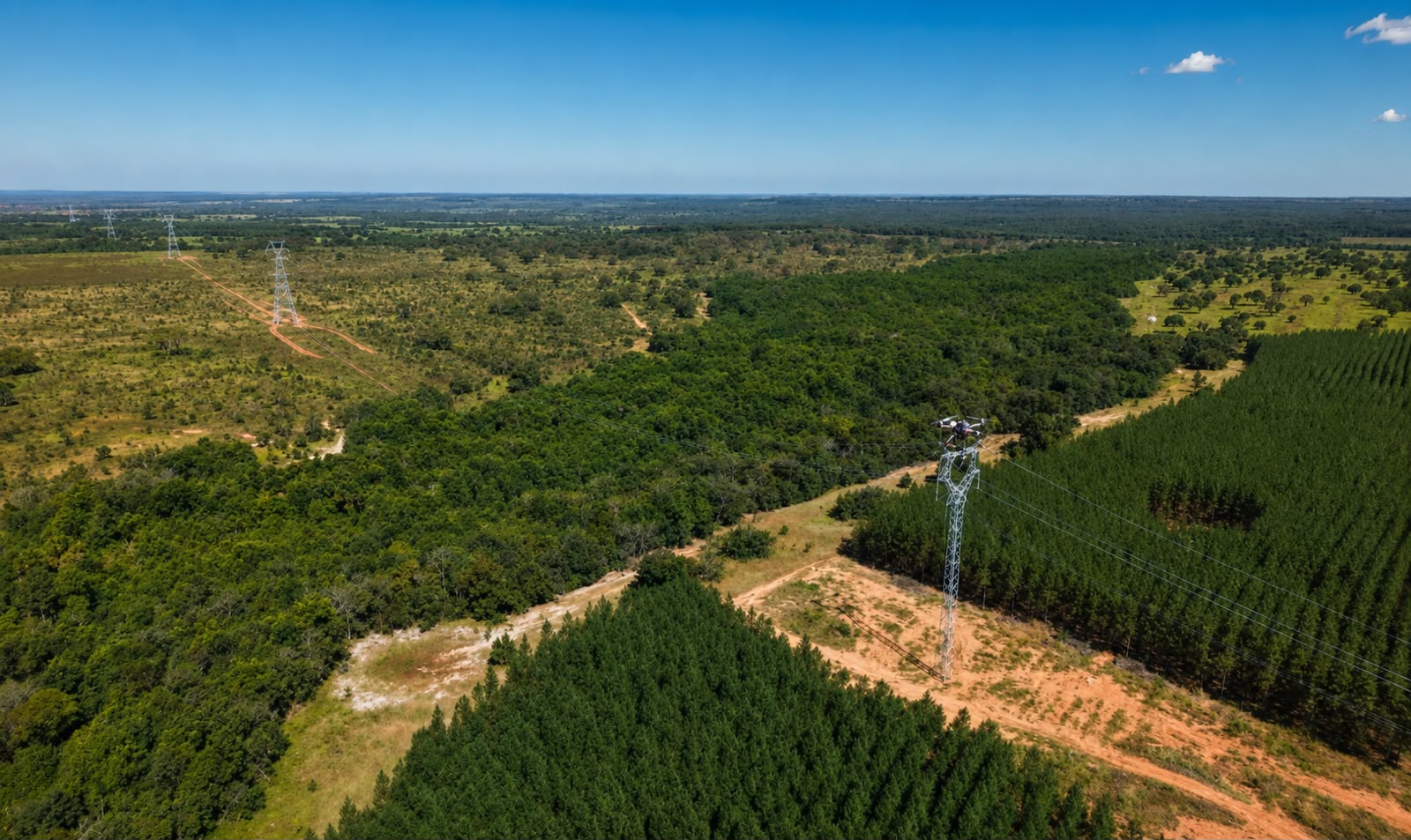 Arauco utiliza drones para reduzir impactos ambientais na implantação de linha de transmissão do Projeto Sucuriú
