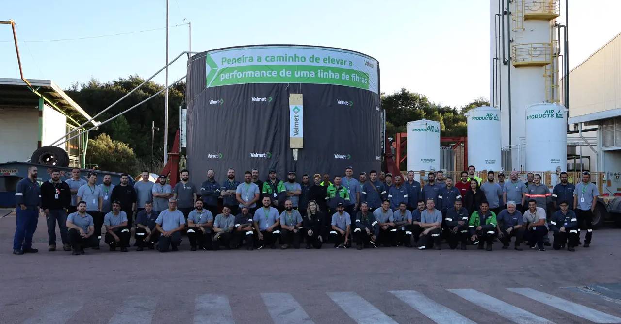 Valmet avança na maior reforma de difusores do mercado de celulose e produz peneira gigante no Paraná